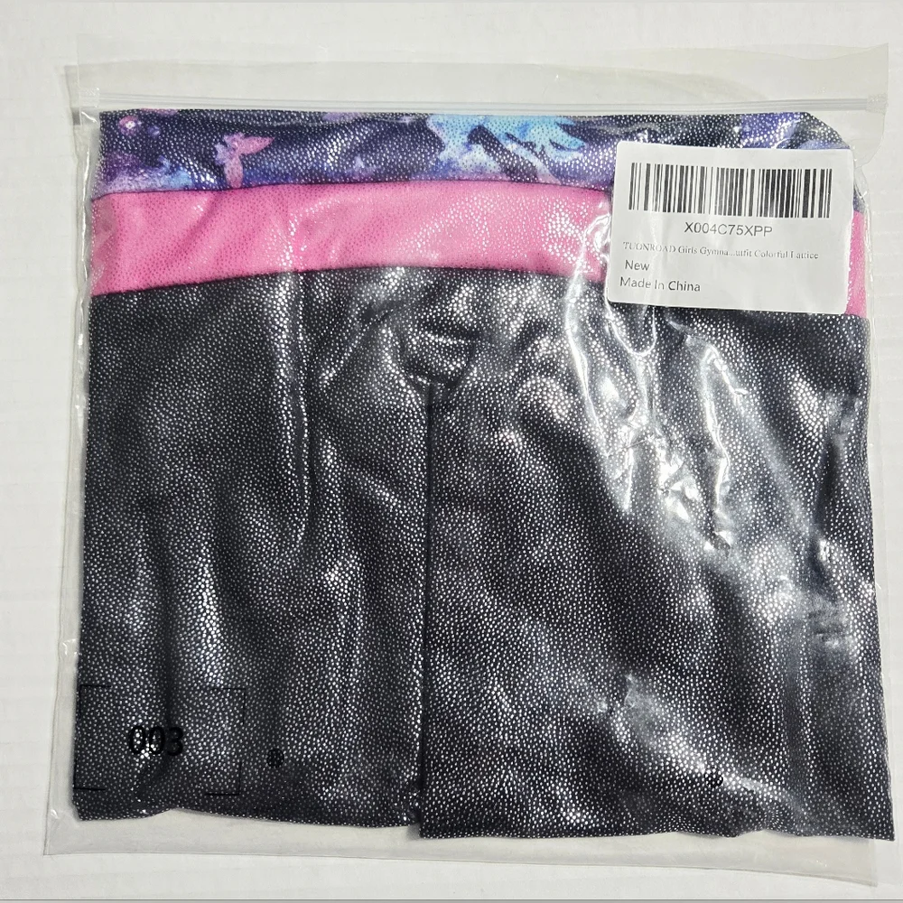 Girls Gymnastics Leotards Unitard‎ Biketard Clothes Cute Tumbling 9/10